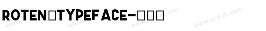 ROTEN Typeface字体转换